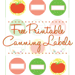 Adorable free printable canning labels.