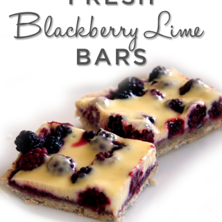 Fresh Blackberry Lime Bar recipe. A refreshing and delicious taste of summer