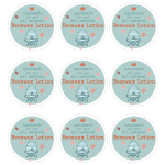 Adorable free printable labels for homemade beeswax lotion. Recipe included. This makes and easy, frugal gift.