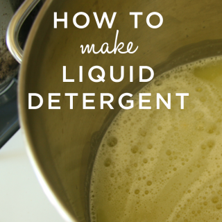How to make liquid laundry detergent