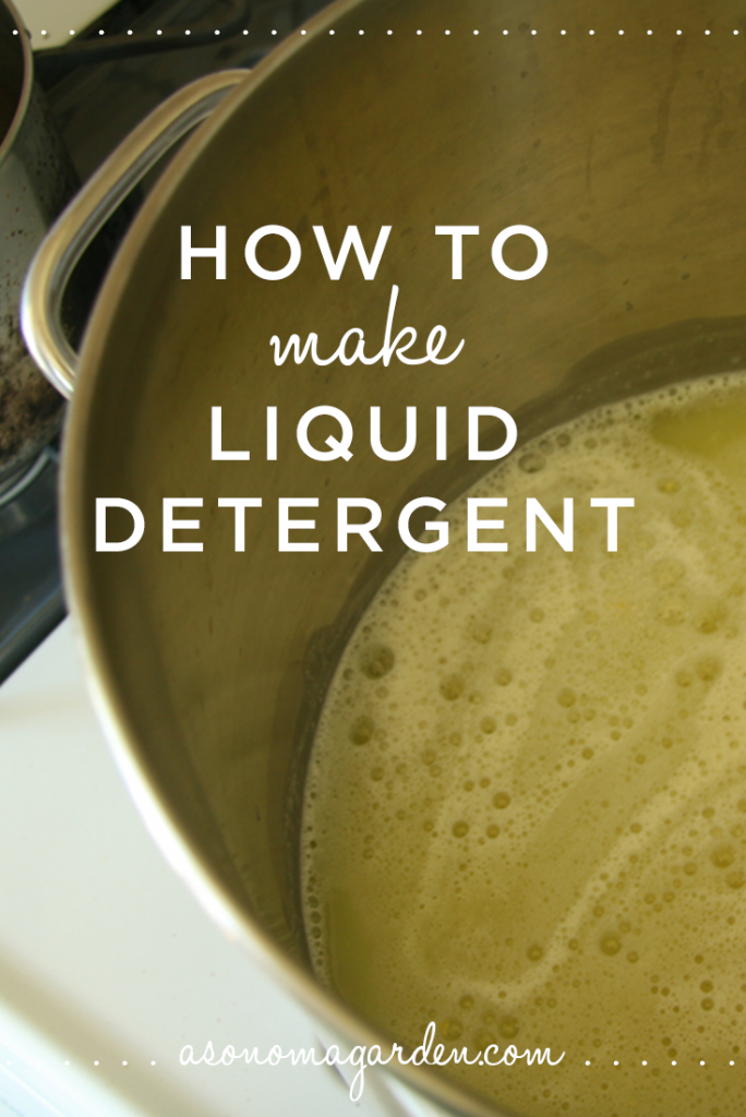 How to make liquid laundry detergent